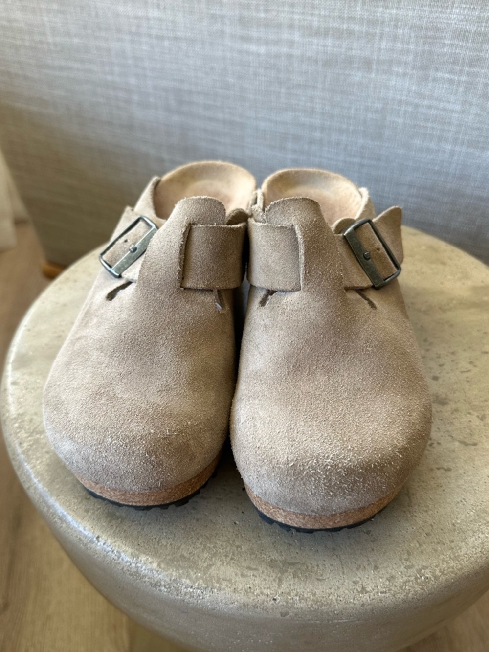 Papillio by Birkenstock Fanny Suede Buckle Strap Hardware Wedge Clogs size 37 - Picture 4 of 9